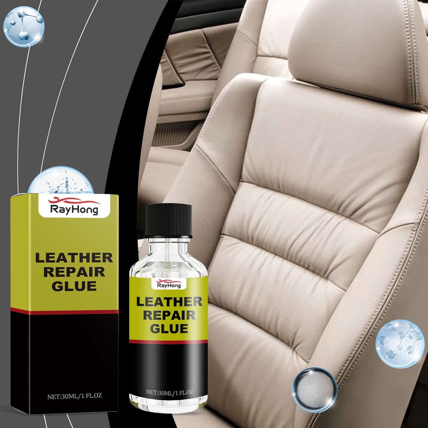 Automotive Leather Repair Fluid Repair Scratches And Cracks Restore Luster Wear Resistant Leather Repair Glue - Korvel