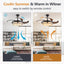 Modern Minimalist Invisible Ceiling Fan Light