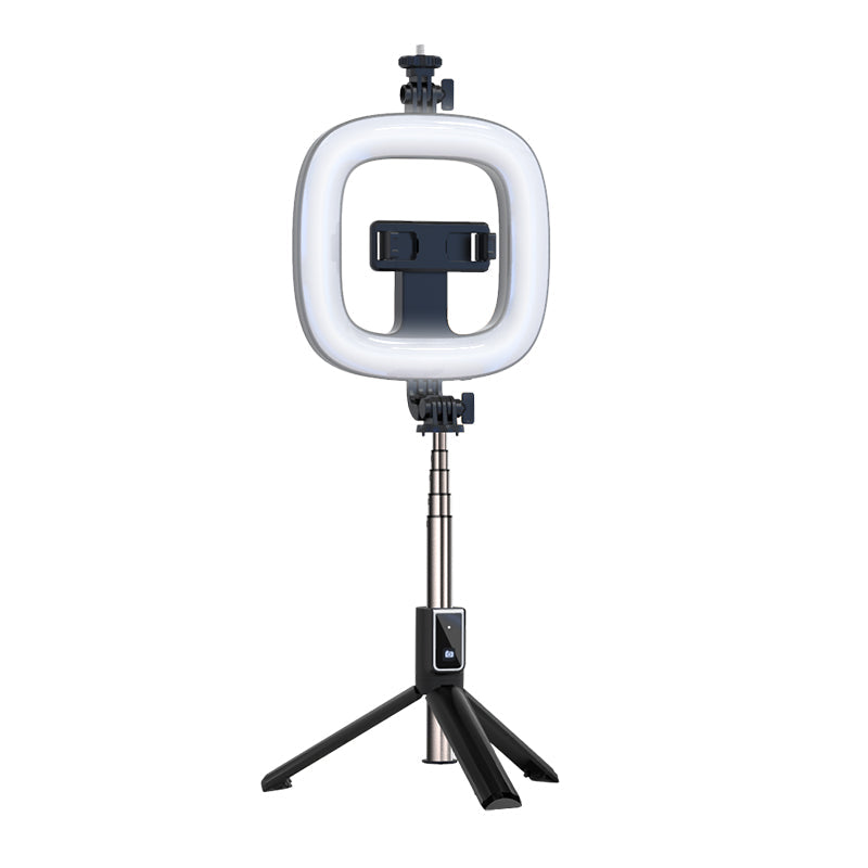 P40D Square Fill Light Selfie Stick - Portable 6-Inch Beauty Light