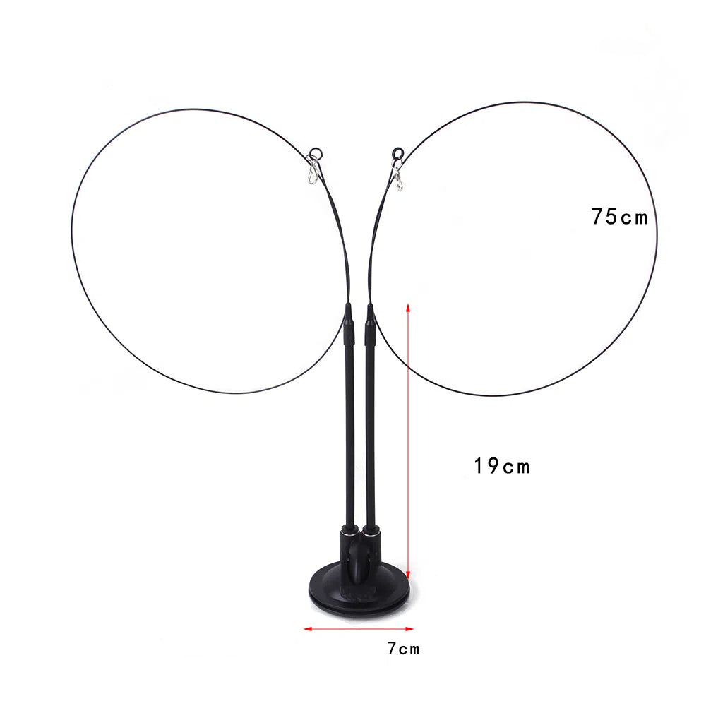 Suction cup cat toy stick that can be attached and held with steel wire multi head interchangeable cat toy and pet supplies - Korvel