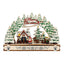 Christmas Wooden Decorations Christmas Village Shopping Mall Window Display Creative Handmade DIY Christmas Gifts - Korvel