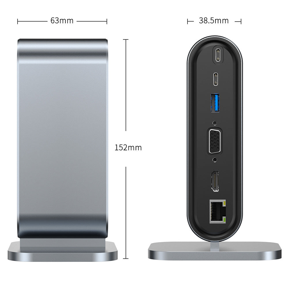12 in one docking station Typec vertical multi interface suitable for Apple, Huawei, Mac docking stations - Korvel