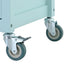 Mint Green Kitchen Island Cart with 4 Doors and Drawers