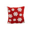 Christmas Pillow Cover (Excluding Pillow Core) Snowflake Velvet Jacquard Christmas Tree Elk Festival Decoration - Korvel