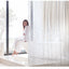 3D Water Cube Shower Curtain, Silk Pattern Waterproof Bathroom Partition Curtain, Cobblestone Curtain - Korvel