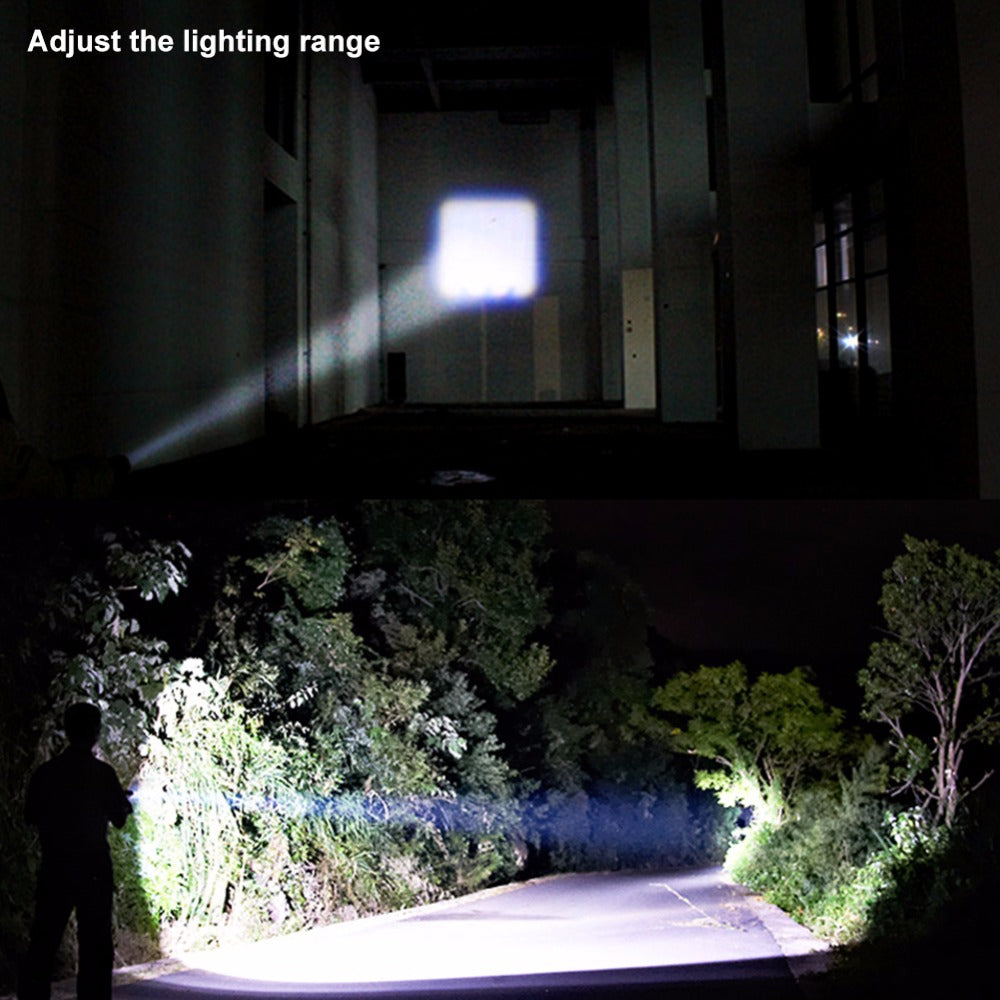 COB LED Flashlight Super Bright Waterproof Handheld Flashlights Torch Pocket Work Light for Emergency Lighting - Korvel