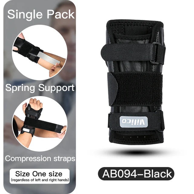 Basketball sports aluminum plate support hand pressure strap mesh breathable and anti damage protective equipment - Korvel
