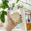 Elegant Heat-Resistant Glass Water Tumbler with Lid