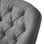 Modern grey fabric club chair and Ottoman set, stylish cushioned armchair, paired with Ottoman style - Korvel
