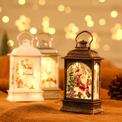 Christmas decorations, illuminated hand-held oil lamps, LED display window decorations, party decorations, children's small gifts - Korvel