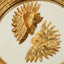 Pendientes Geométricos de Acero de Titanio Baño de Oro