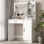 Makeup Vanity Desk with Mirror & Light - Korvel