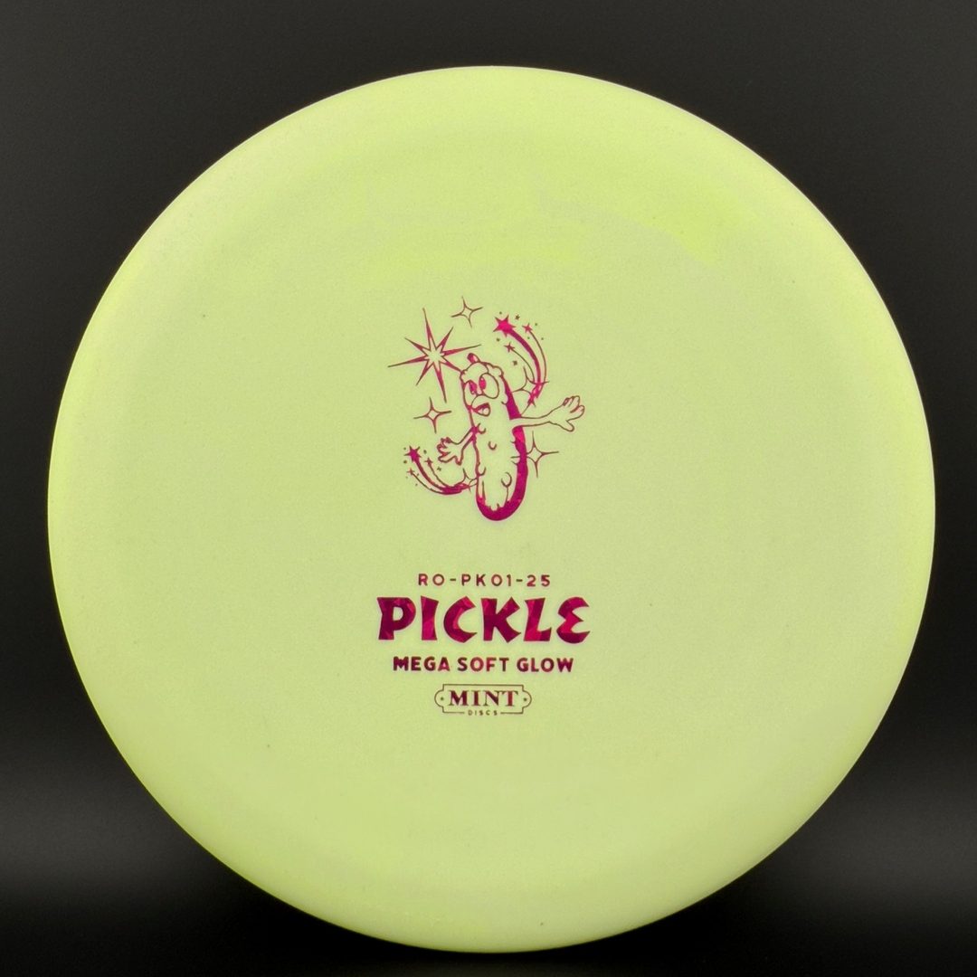 Mega Soft Glow Royal Pickle - First Run Disc Golf Disc