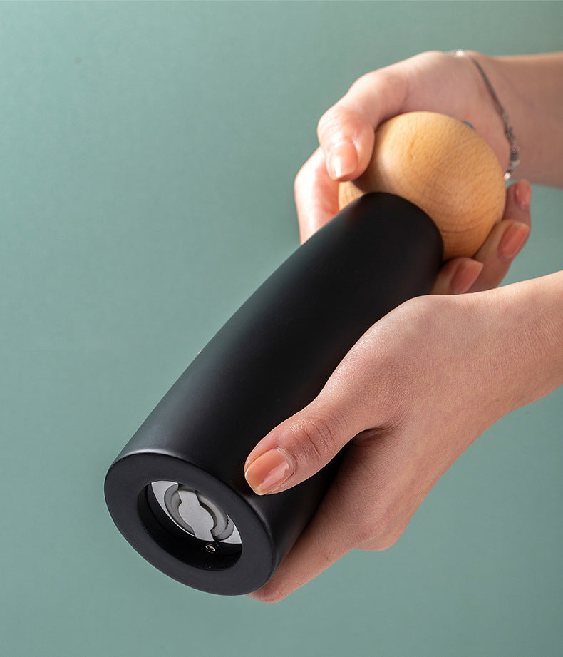 Kitchen Adjustable Coarseness Wood Pepper Grinder Mill Wooden Manual Sea Ceramic Grinding Mechanism Salt Mill - Korvel