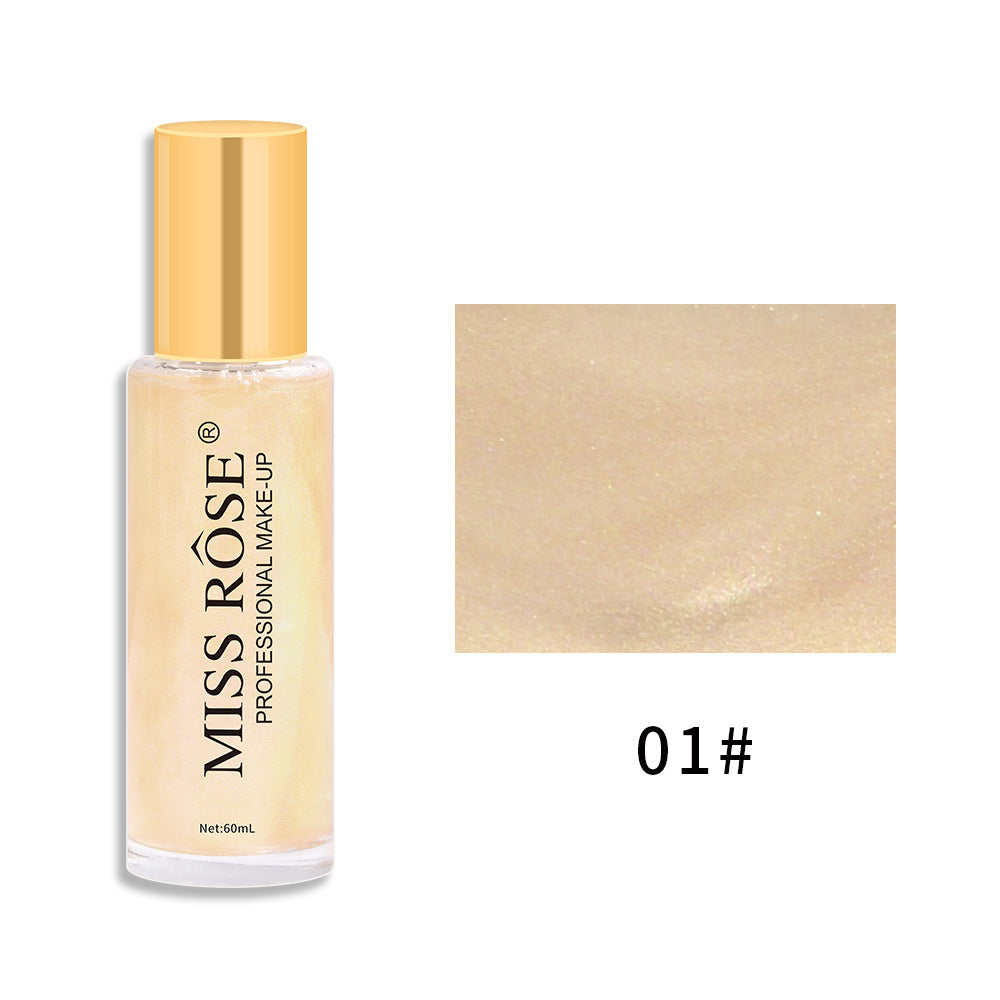 Quicksand Liquid Body Glitter Spray Waterproof Sweat Resistant Makeup Free Pearlescent Brighten And Highlight Spray - Korvel