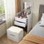 3-in-1 Compact Makeup Vanity Desk with Mirror
