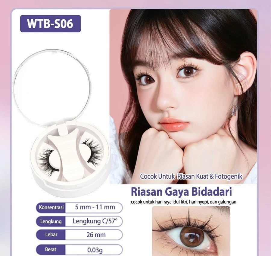 Natural Thick Portable Adhesive Free Magnetic Eyelashes