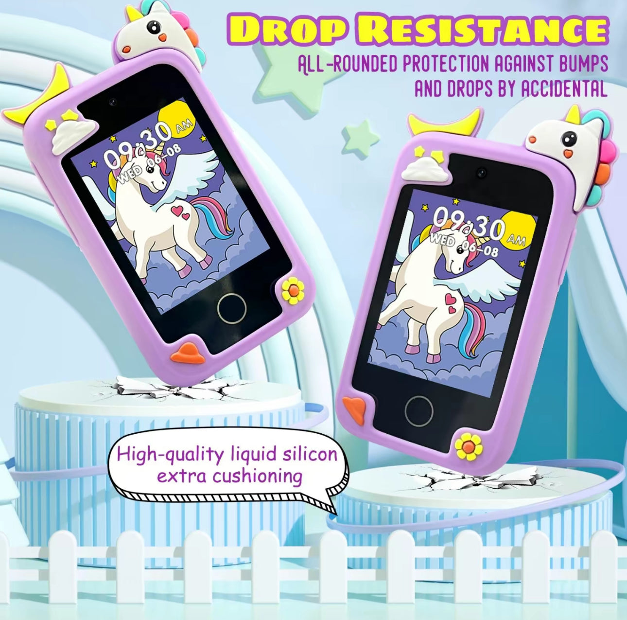SmartyJoy Kids Phone - Educational Touchscreen Toy