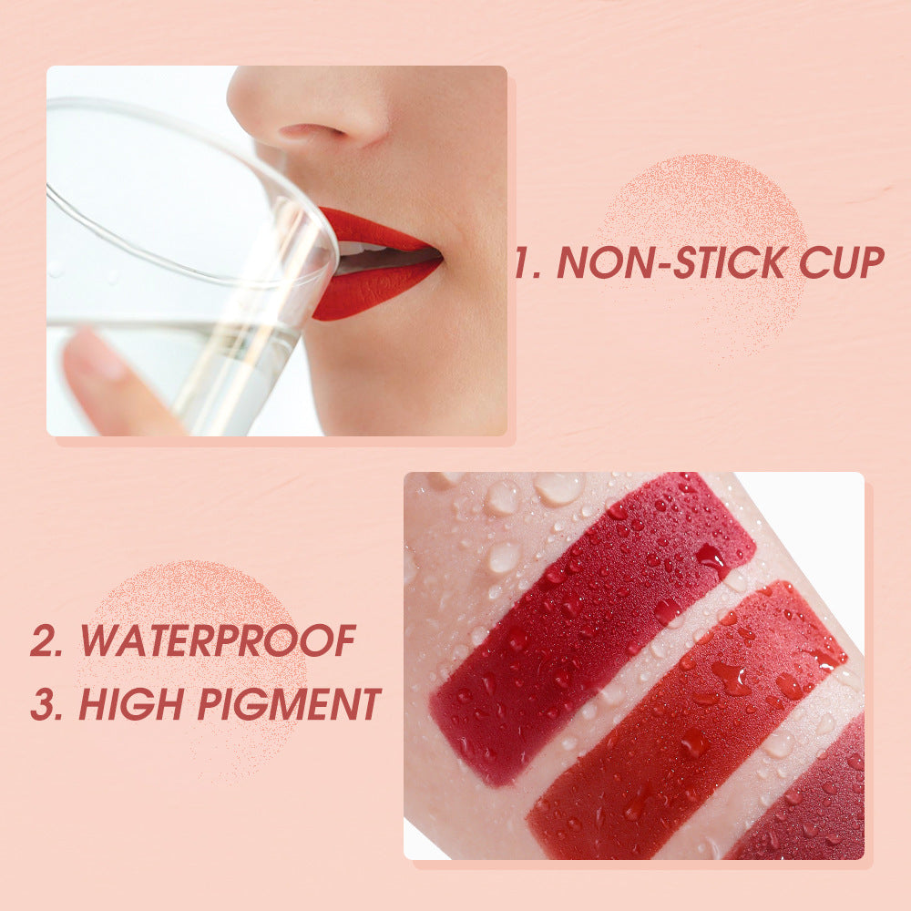 Soft Velvet Mist First Love Lip Slime Blush Eyeshadow Can Be Used For Three Velvet Non-Stick Cups Do Not Lose Color SE001 - Korvel
