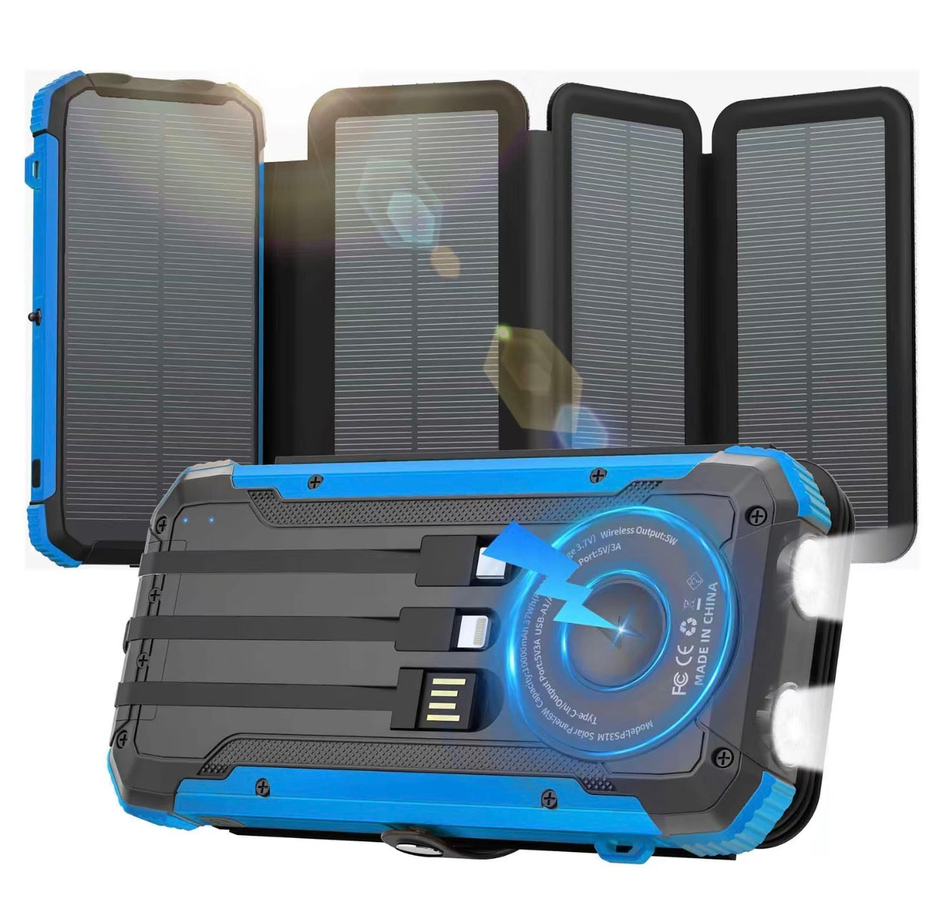 Banco de Energía Plegable SolarMax - Cargador Portátil de Alta Capacidad