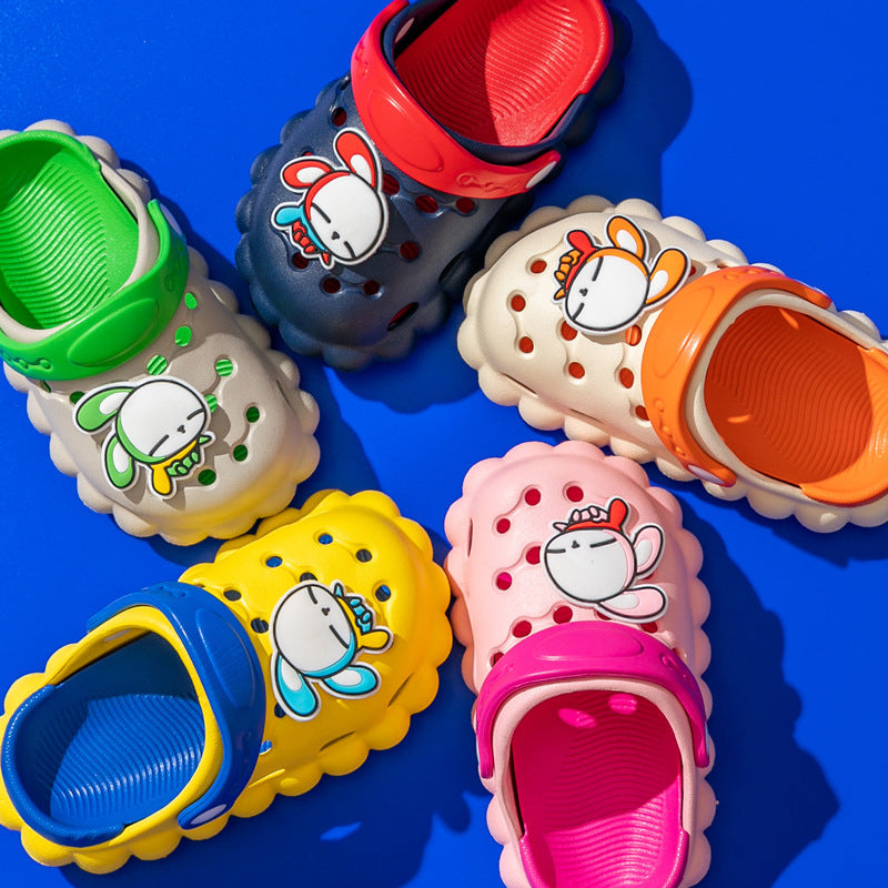 New Children's Hole Shoes Baby Children's Shoes Boys And Girls Summer Cute Outer Wear Toddler Soft Bottom Sandals And Slippers - Korvel