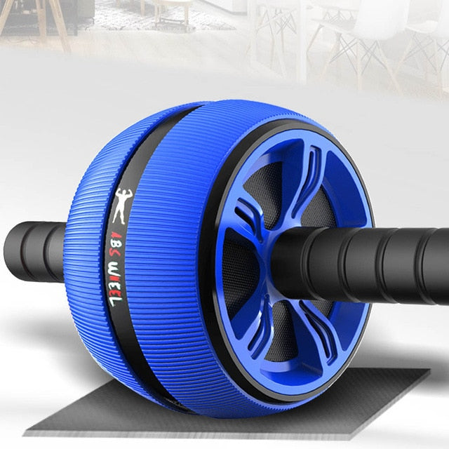 Silent TPR Abdominal Wheel Roller Trainer Fitness Equipment Gym Home Exercise Body Building Ab roller Belly Core Trainer - Korvel