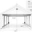 Sannwsg Party Tent -10x20FT Heavy duty Tent with Removable Side, Wedding Exclusive Holday Bithday BBa Backyard Evening Tent - Korvel