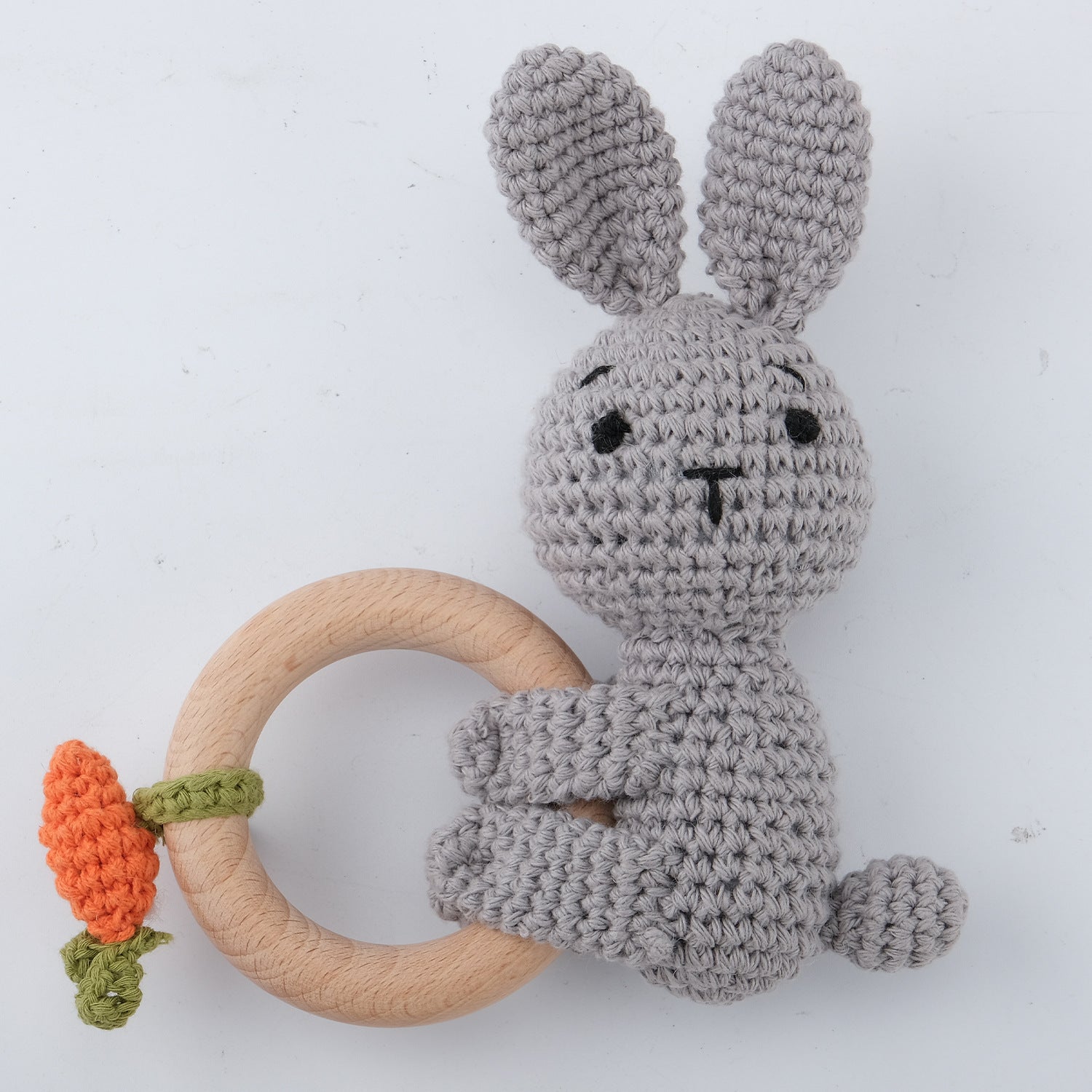 Carving Name Baby Soothing Bell Newborn Gift Bath Gift Knitted Cartoon Doll - Korvel