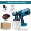 1000ML Electric Spray Gun High Power Cordless Paint Sprayer HVLP Auto Furniture Steel Coating Airbrush For Makita 21V Battery - Korvel