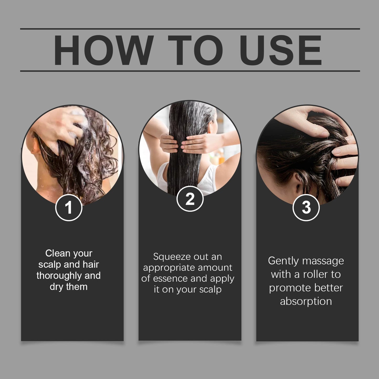 Boule de soin du cuir chevelu pour un massage quotidien et une hydratation