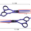 Professional Japan 440c 6 & 5.5 inch rainbow cut hair scissors set cutting shears thinning barber scissor hairdressing scissors - Korvel