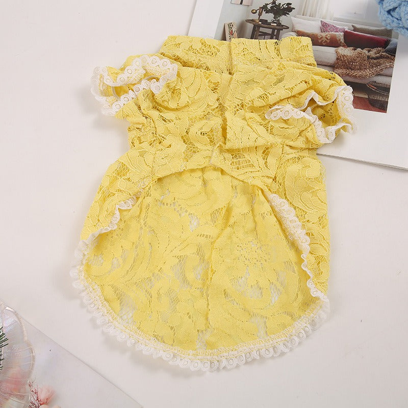 Pet Clothing Skirt Cute Dog Princess Skirt Small and Medium sized Dog Teddy Dog Pet Clothing - Korvel