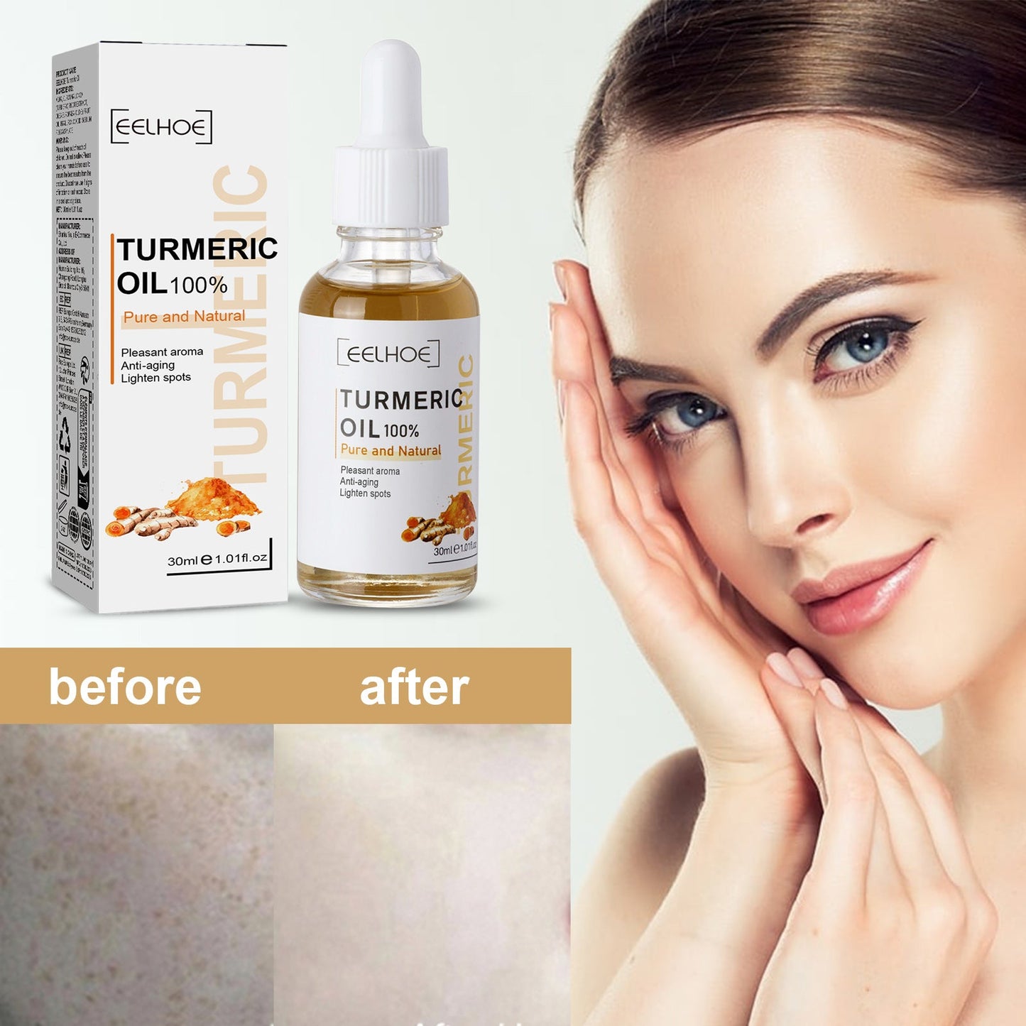 Turmeric Correction Essence Facial Care Hydrating Moisturizing Gentle Moisturizing Skin Care Essence - Korvel