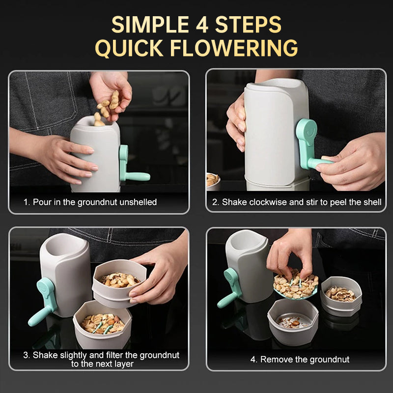 Handheld Peanut Shelling Tool for Effortless Nut Cracking