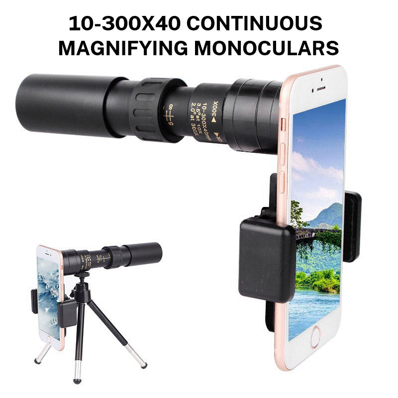 Télescope monoculaire portable HD 10-30×25 pour une utilisation en extérieur