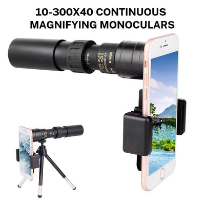 Télescope monoculaire portable HD 10-30×25 pour une utilisation en extérieur