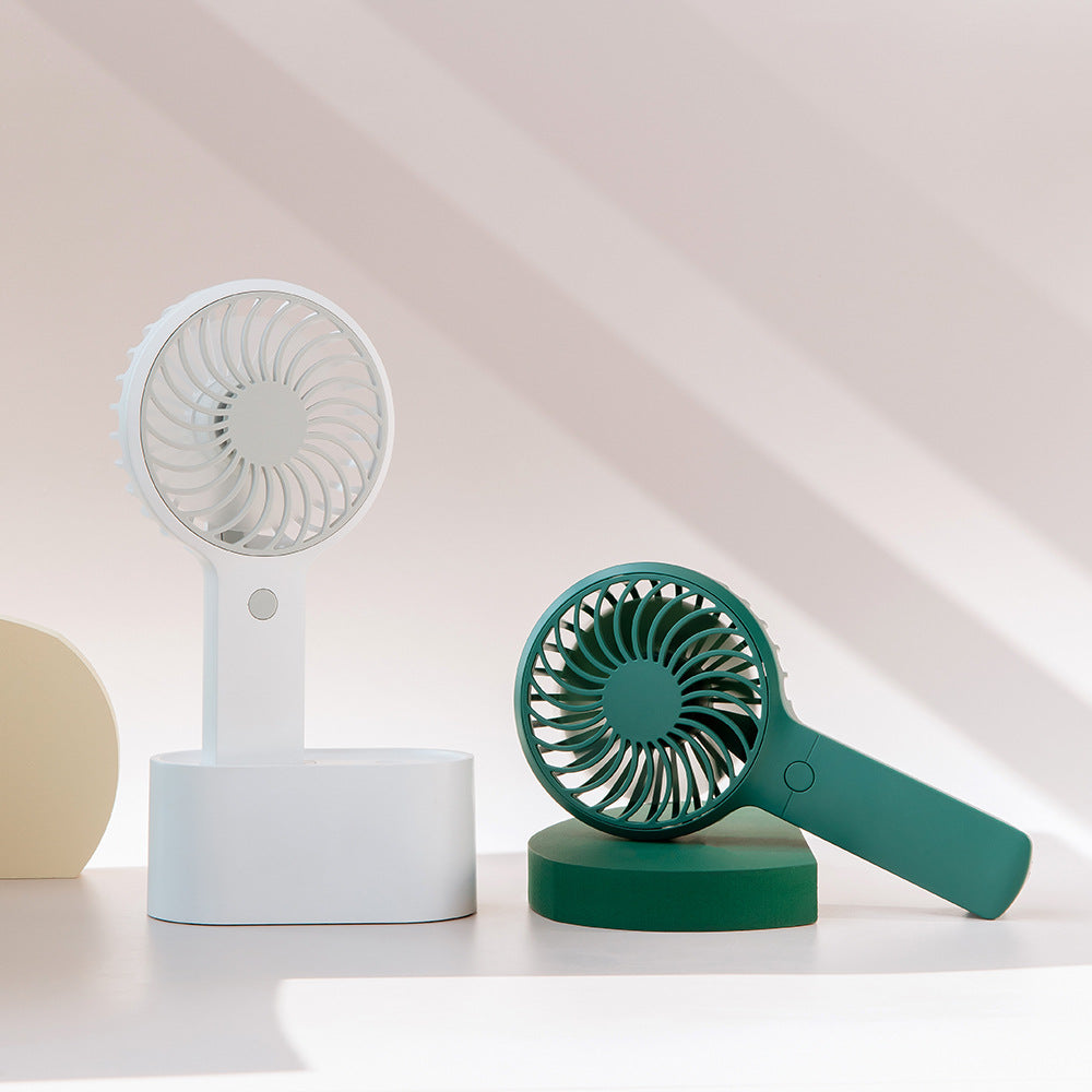 Ventilateur de bureau mini USB à tête oscillante - Portable et pratique