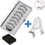 Five magnetic adhesive free magnetic eyelash clamp set for European and American thick magnetic eyelashes - Korvel
