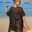 Openwork Flower V-Neck Short Sleeve Cover Up