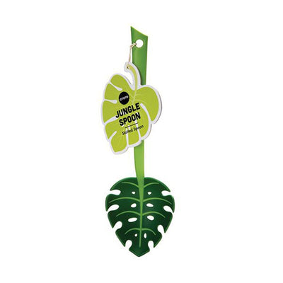 Premium Green Leaf Slotted Spoon - High Temperature Resistant