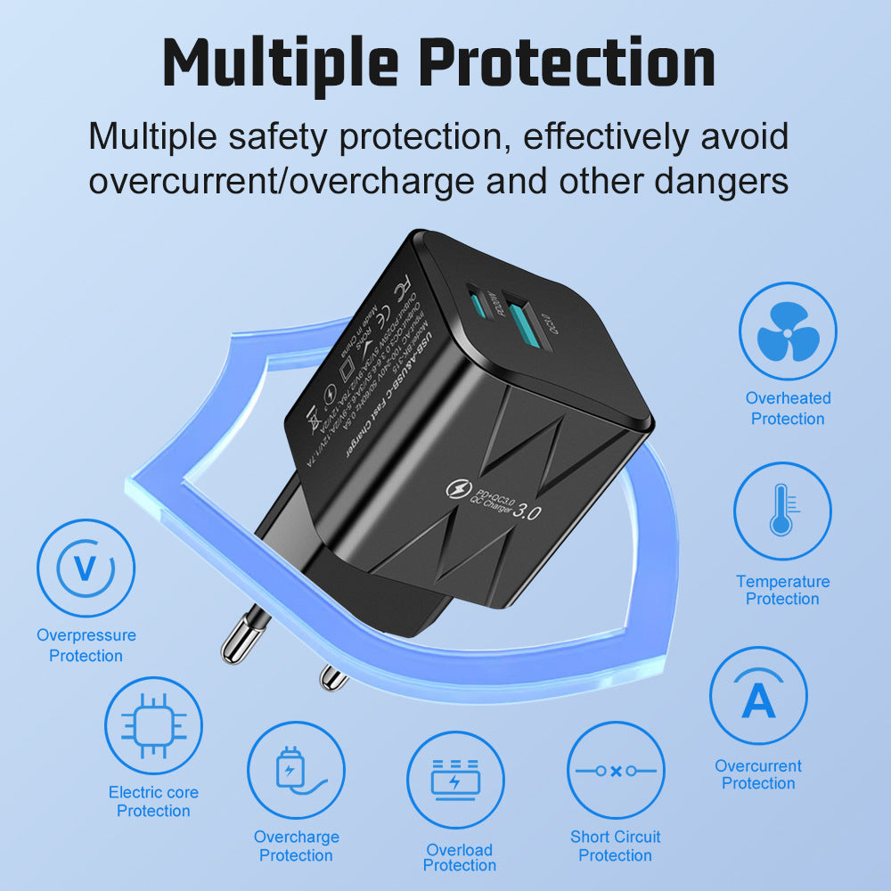 USB+PD supports super fast charging for mobile phone chargers - Korvel