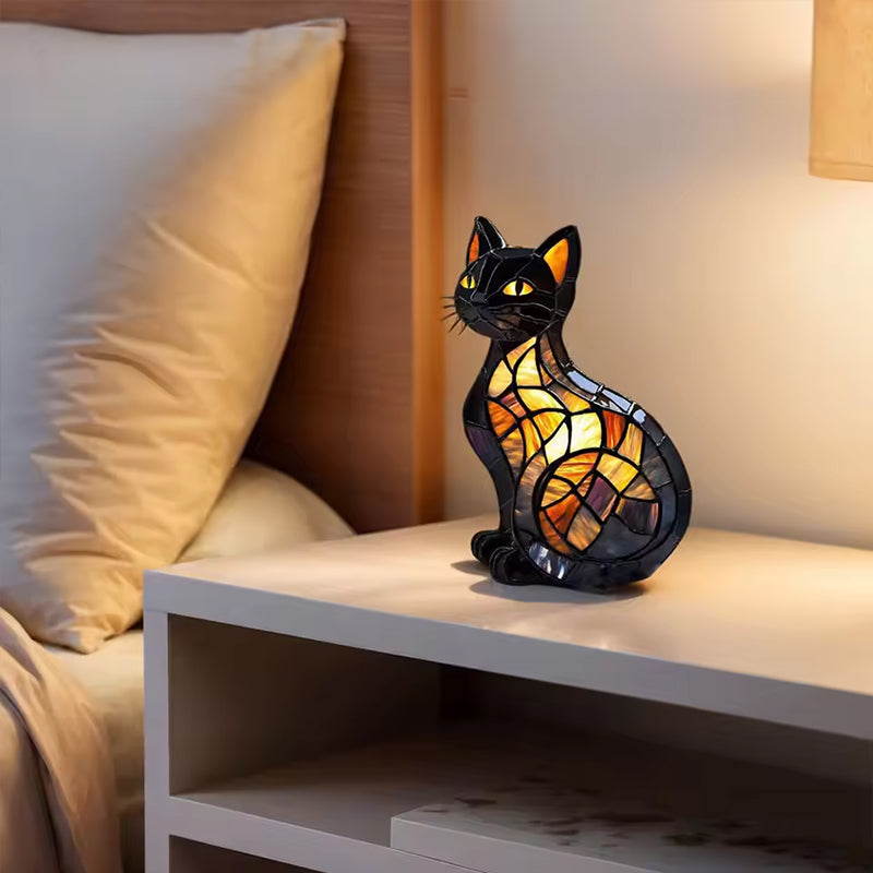 Luz Nocturna LED de Resina de Animales Adorables para Espacios Acogedores