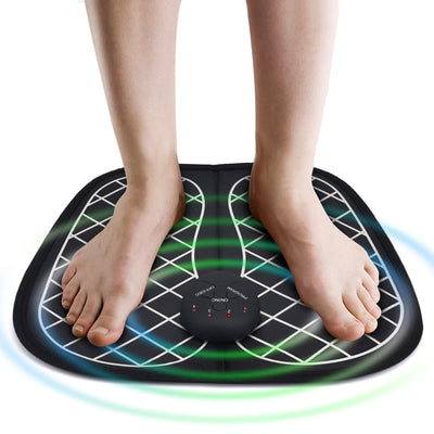 Electric EMS Foot Massager Foot Muscle Stimulator Massager Wireless Low Frequency Feet Physiotherapy ABS Stimulator Massage Mat - Korvel