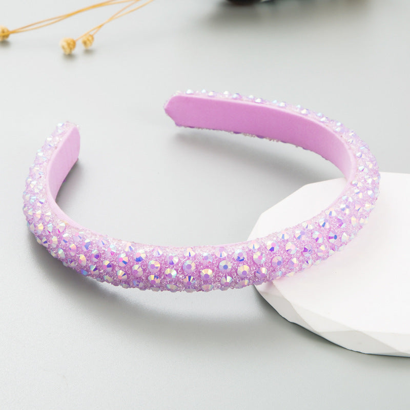 Diadema de Aro con Rhinestones de Color