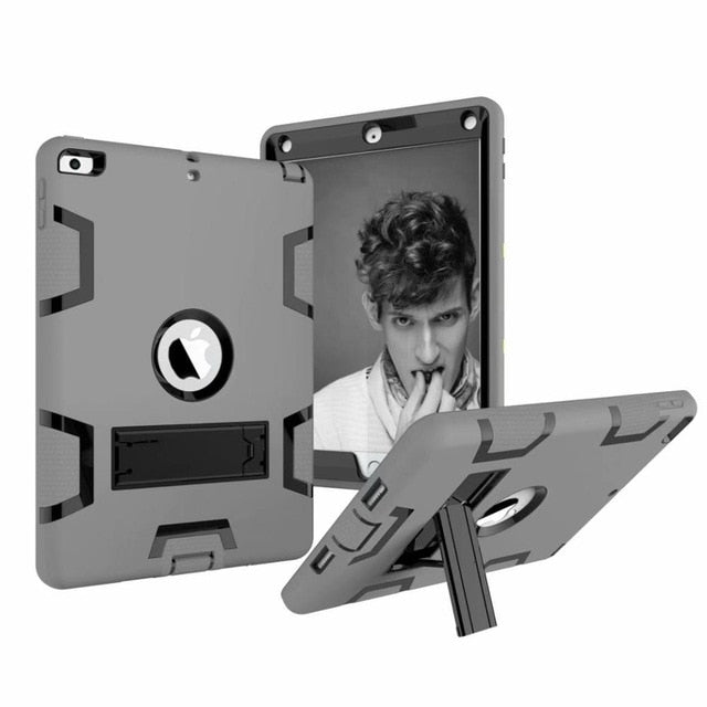 Armor Case For iPad2 iPad3 iPad4 Kids Safe Heavy Duty Silicone Hard Cover For Ipad 4 3 2 iPad 3 2 Tablet Case - Korvel