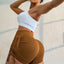 Pantalones Cortos Activos de Cintura Alta con Cordón