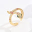 Anillo Ajustable en Forma de Serpiente Elegante para Mujeres