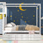 Elegant Queen Size Canopy Platform Bed with Trundle & Storage