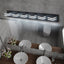 Luces de tocador modernas LED negras - Apliques de baño de 6 luces