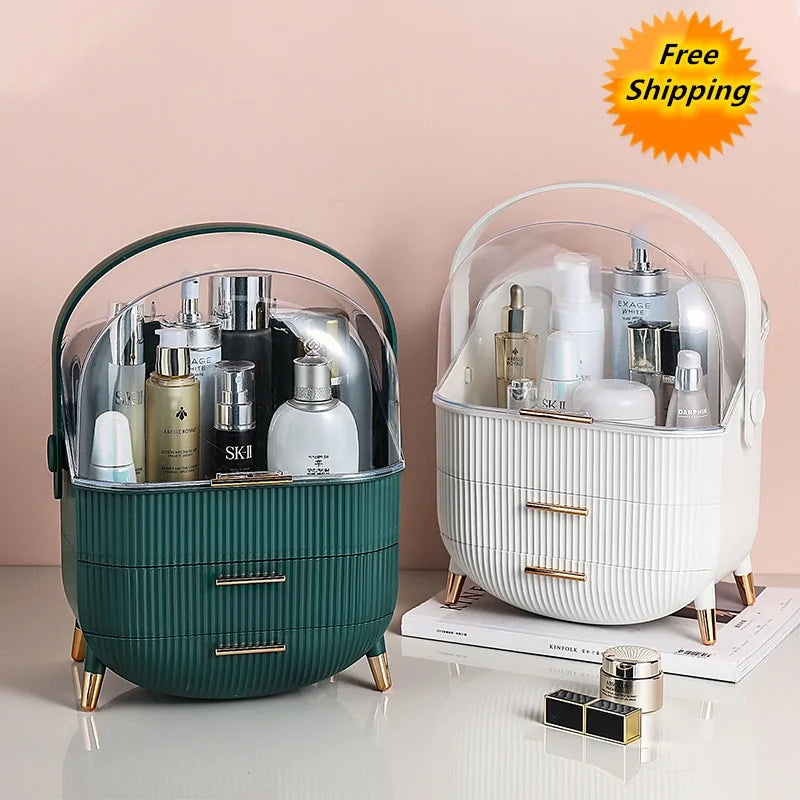 Elegant Cosmetic Storage Box Organizer